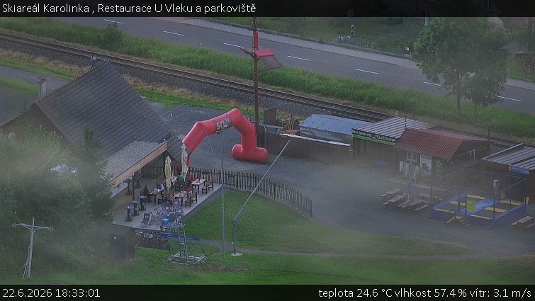 Skiareál Karolinka  - Restaurace U Vleku a parkoviště - 22.6.2026 v 18:33