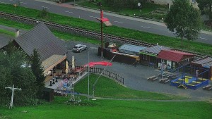 Skigebiet Karolinka - Restaurant U Vleku und Parkplatz - 31.7.2026 v 06:46 Skigebiet Karolinka - Restaurant U Vleku und Parkplatz - 31.7.2026 v 06:46