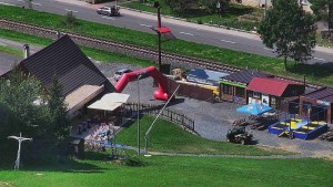 Skigebiet Karolinka - Restaurant U Vleku und Parkplatz - 31.7.2026 v 14:46 Skigebiet Karolinka - Restaurant U Vleku und Parkplatz - 31.7.2026 v 14:46