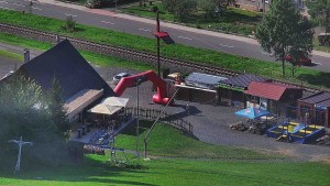 Skigebiet Karolinka - Restaurant U Vleku und Parkplatz - 31.7.2026 v 16:46 Skigebiet Karolinka - Restaurant U Vleku und Parkplatz - 31.7.2026 v 16:46