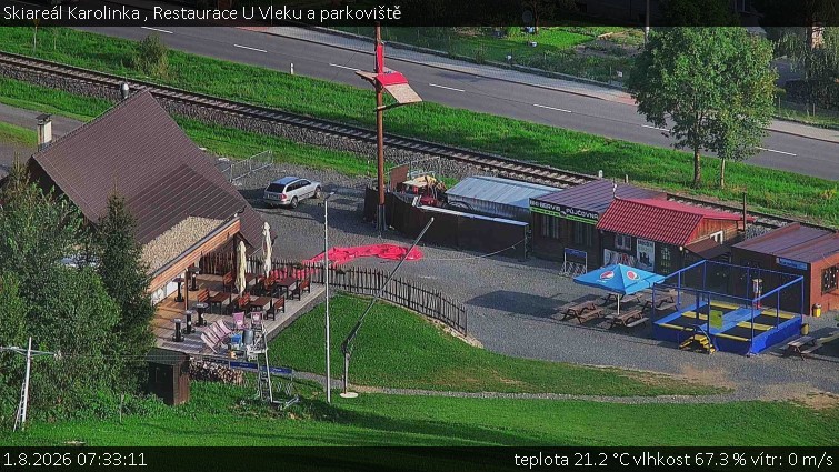 Skiareál Karolinka  - Restaurace U Vleku a parkoviště - 1.8.2026 v 07:33
