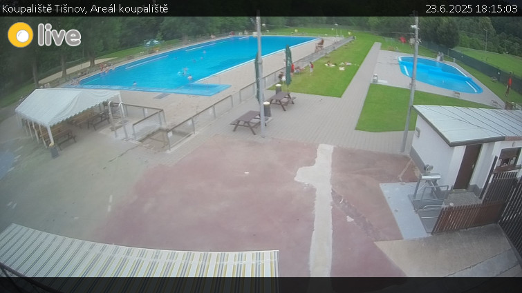 Koupaliště Tišnov - Areál koupaliště - 23.6.2025 v 18:15 Koupaliště Tišnov - Areál koupaliště - 23.6.2025 v 18:15