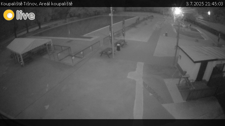 Koupaliště Tišnov - Areál koupaliště - 3.7.2025 v 21:45