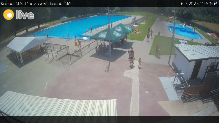 Koupaliště Tišnov - Areál koupaliště - 6.7.2025 v 12:30 Koupaliště Tišnov - Areál koupaliště - 6.7.2025 v 12:30