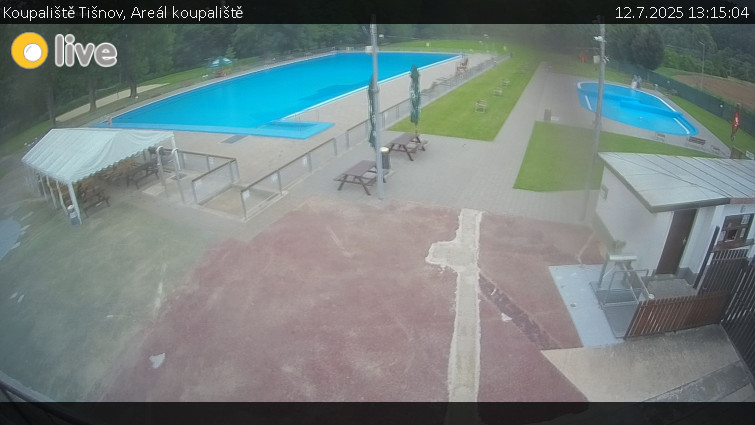 Koupaliště Tišnov - Areál koupaliště - 12.7.2025 v 13:15 Koupaliště Tišnov - Areál koupaliště - 12.7.2025 v 13:15