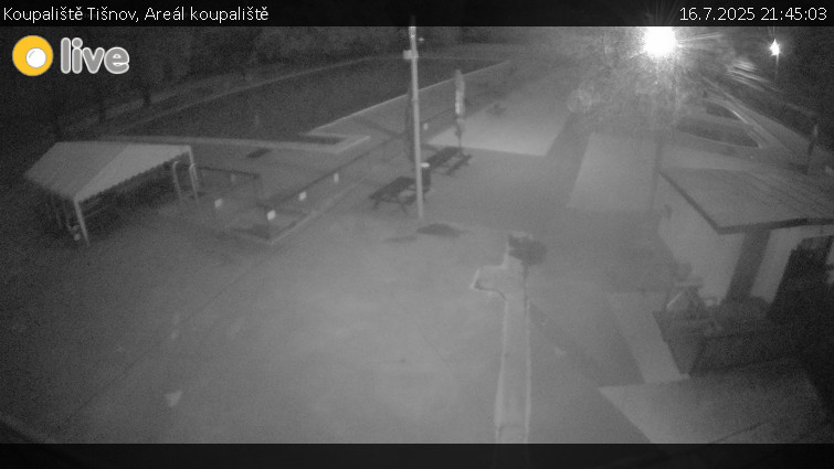 Koupaliště Tišnov - Areál koupaliště - 16.7.2025 v 21:45 Koupaliště Tišnov - Areál koupaliště - 16.7.2025 v 21:45