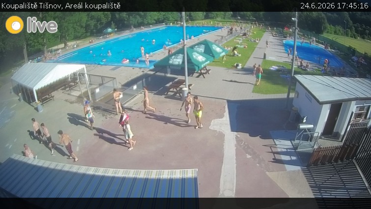 Kąpielisko Tišnov - Teren kąpieliska - 24.6.2026 v 17:45