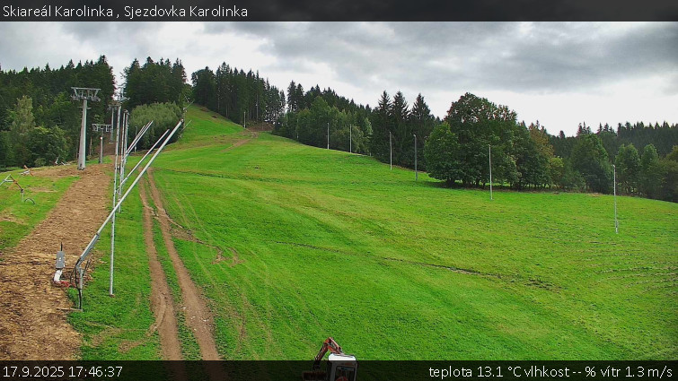 Skiareál Karolinka  - Sjezdovka Karolinka - 17.9.2025 v 17:46