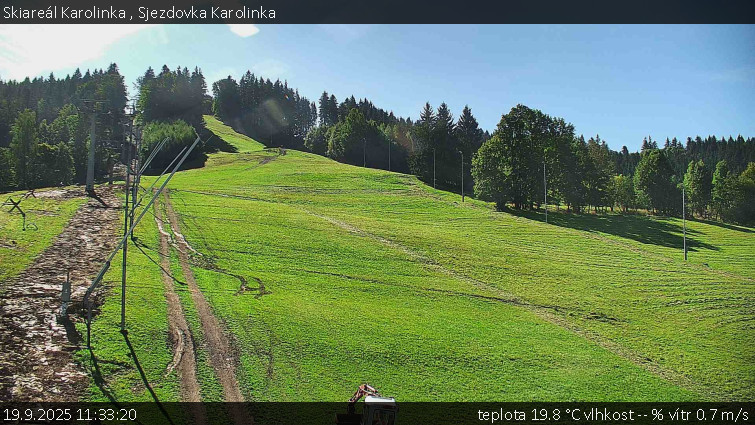 Skiareál Karolinka  - Sjezdovka Karolinka - 19.9.2025 v 11:33