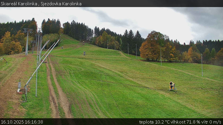 Skiareál Karolinka  - Sjezdovka Karolinka - 16.10.2025 v 16:16