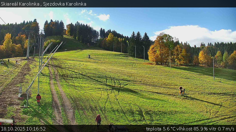 Skiareál Karolinka - Sjezdovka Karolinka - 18.10.2025 v 10:16 Skiareál Karolinka - Sjezdovka Karolinka - 18.10.2025 v 10:16