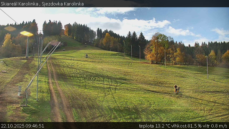 Skiareál Karolinka - Sjezdovka Karolinka - 22.10.2025 v 09:46 Skiareál Karolinka - Sjezdovka Karolinka - 22.10.2025 v 09:46