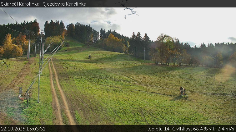 Skiareál Karolinka - Sjezdovka Karolinka - 22.10.2025 v 15:03 Skiareál Karolinka - Sjezdovka Karolinka - 22.10.2025 v 15:03