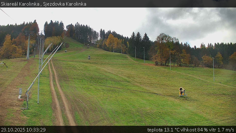 Skiareál Karolinka - Sjezdovka Karolinka - 23.10.2025 v 10:33 Skiareál Karolinka - Sjezdovka Karolinka - 23.10.2025 v 10:33