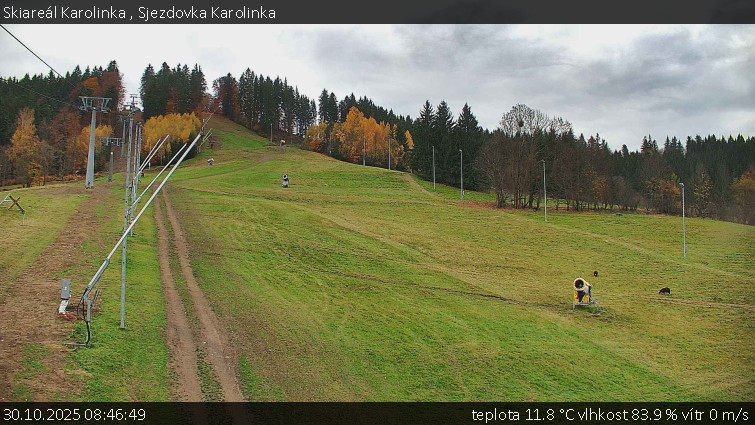 Skiareál Karolinka  - Sjezdovka Karolinka - 30.10.2025 v 08:46 Skiareál Karolinka  - Sjezdovka Karolinka - 30.10.2025 v 08:46