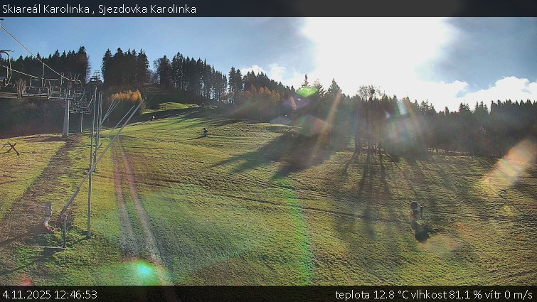 Skiareál Karolinka  - Sjezdovka Karolinka - 4.11.2025 v 12:46