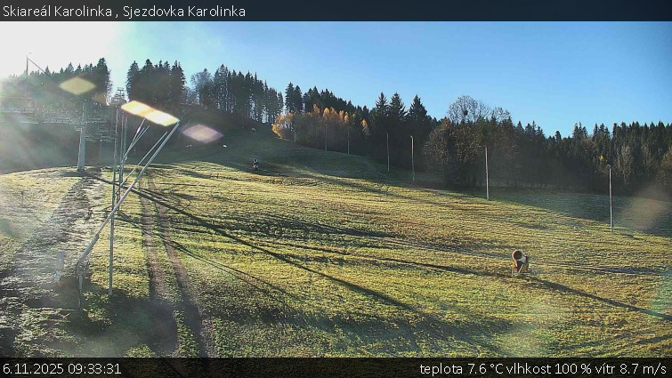 Skiareál Karolinka  - Sjezdovka Karolinka - 6.11.2025 v 09:33