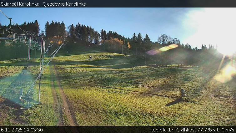 Skiareál Karolinka  - Sjezdovka Karolinka - 6.11.2025 v 14:03