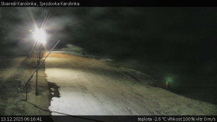 Skiareál Karolinka  - Sjezdovka Karolinka - 13.12.2025 v 06:16