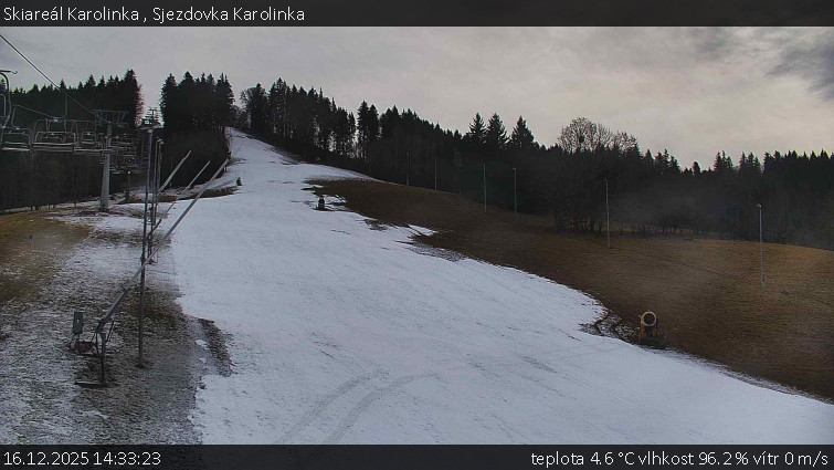 Skiareál Karolinka  - Sjezdovka Karolinka - 16.12.2025 v 14:33