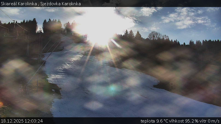 Skiareál Karolinka  - Sjezdovka Karolinka - 18.12.2025 v 12:03