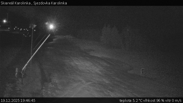 Skiareál Karolinka  - Sjezdovka Karolinka - 19.12.2025 v 19:46