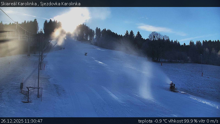 Skiareál Karolinka  - Sjezdovka Karolinka - 26.12.2025 v 11:30
