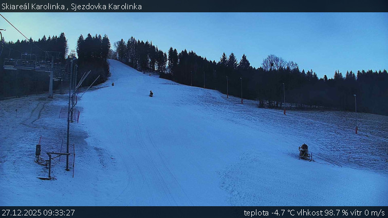 Skiareál Karolinka  - Sjezdovka Karolinka - 27.12.2025 v 09:33