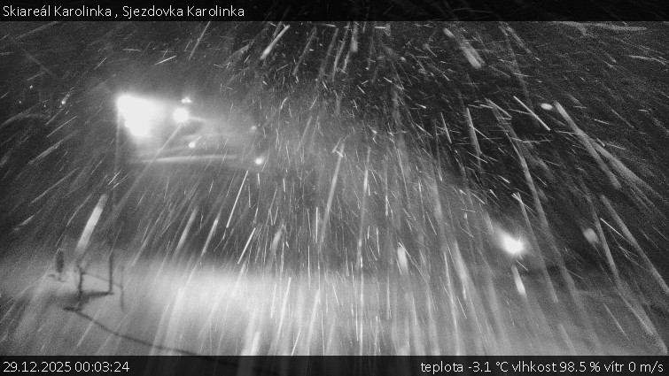 Skiareál Karolinka  - Sjezdovka Karolinka - 29.12.2025 v 00:03