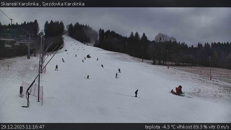 Skiareál Karolinka  - Sjezdovka Karolinka - 29.12.2025 v 11:16