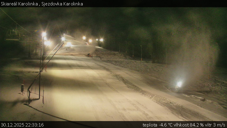 Skiareál Karolinka  - Sjezdovka Karolinka - 30.12.2025 v 22:33