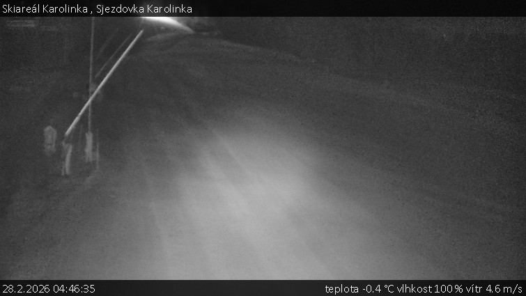 Skiareál Karolinka  - Sjezdovka Karolinka - 28.2.2026 v 04:46