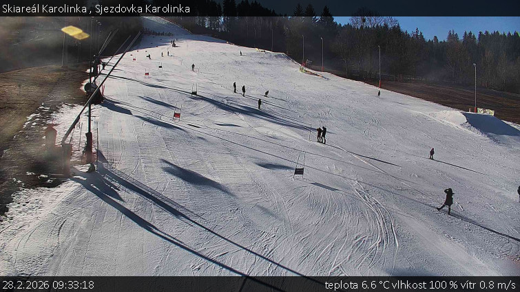 Skiareál Karolinka  - Sjezdovka Karolinka - 28.2.2026 v 09:33