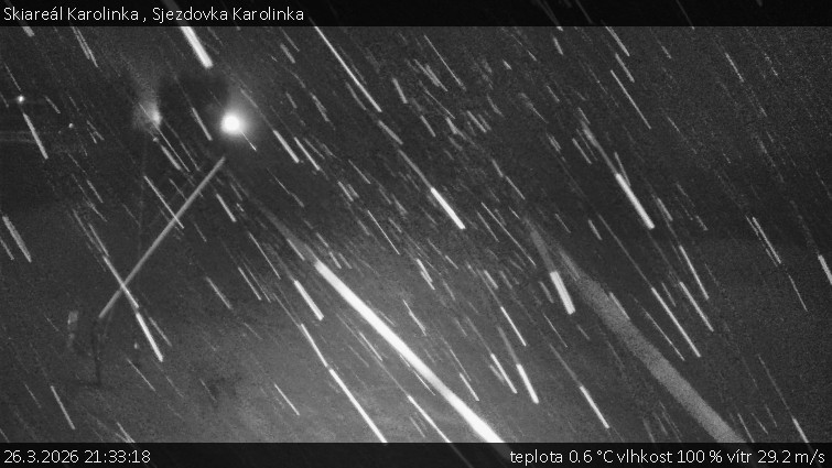 Skiareál Karolinka  - Sjezdovka Karolinka - 26.3.2026 v 21:33