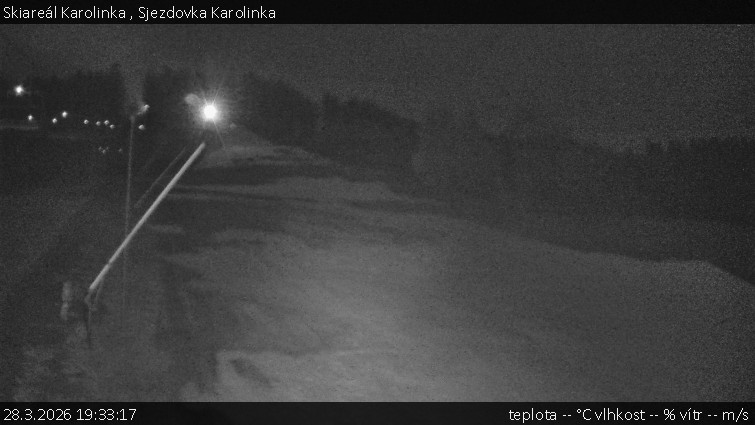 Skiareál Karolinka  - Sjezdovka Karolinka - 28.3.2026 v 19:33