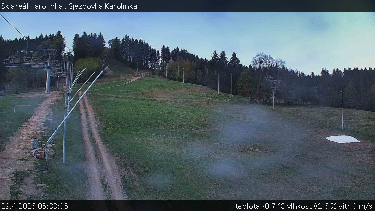 Skiareál Karolinka  - Sjezdovka Karolinka - 29.4.2026 v 05:33