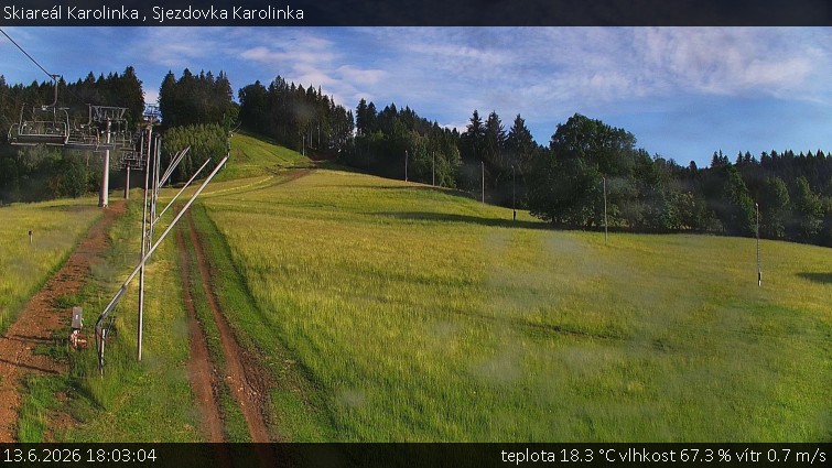 Skiareál Karolinka  - Sjezdovka Karolinka - 13.6.2026 v 18:03
