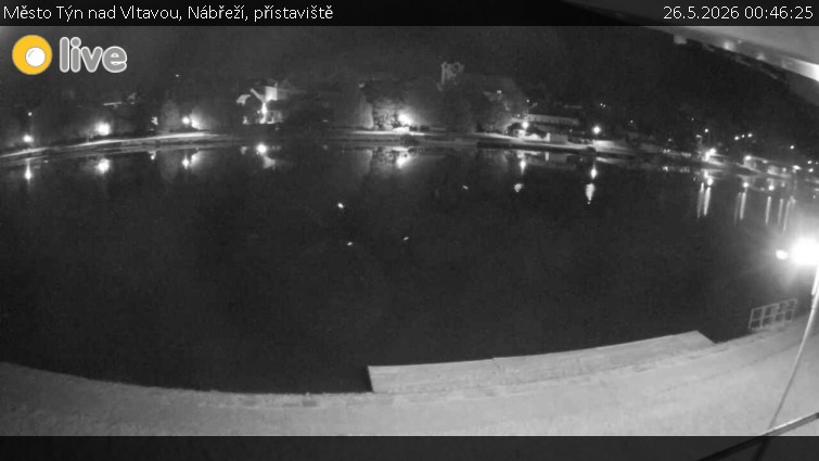 Město Týn nad Vltavou - Nábřeží, přístaviště - 26.5.2026 v 00:46
