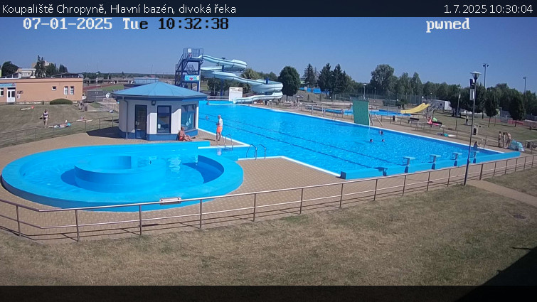 Koupaliště Chropyně - Hlavní bazén, divoká řeka - 1.7.2025 v 10:30 Koupaliště Chropyně - Hlavní bazén, divoká řeka - 1.7.2025 v 10:30