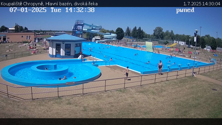 Koupaliště Chropyně - Hlavní bazén, divoká řeka - 1.7.2025 v 14:30 Koupaliště Chropyně - Hlavní bazén, divoká řeka - 1.7.2025 v 14:30