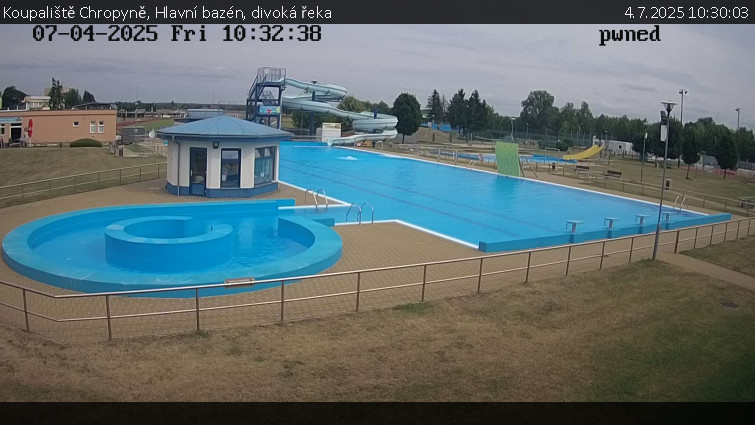 Koupaliště Chropyně - Hlavní bazén, divoká řeka - 4.7.2025 v 10:30 Koupaliště Chropyně - Hlavní bazén, divoká řeka - 4.7.2025 v 10:30