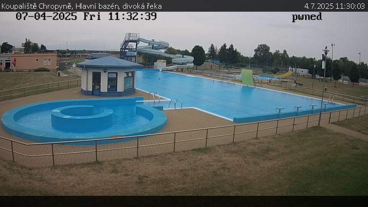 Koupaliště Chropyně - Hlavní bazén, divoká řeka - 4.7.2025 v 11:30 Koupaliště Chropyně - Hlavní bazén, divoká řeka - 4.7.2025 v 11:30