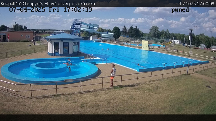Koupaliště Chropyně - Hlavní bazén, divoká řeka - 4.7.2025 v 17:00 Koupaliště Chropyně - Hlavní bazén, divoká řeka - 4.7.2025 v 17:00