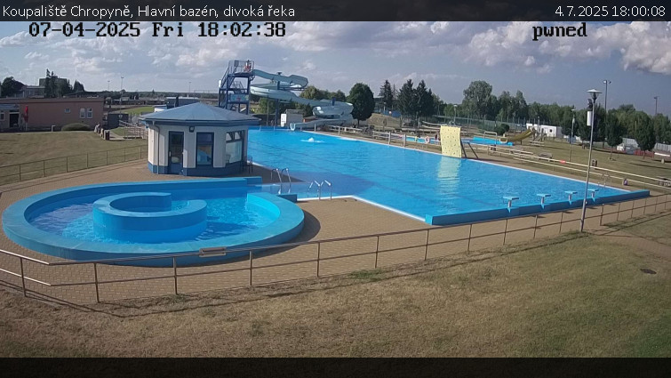 Koupaliště Chropyně - Hlavní bazén, divoká řeka - 4.7.2025 v 18:00 Koupaliště Chropyně - Hlavní bazén, divoká řeka - 4.7.2025 v 18:00