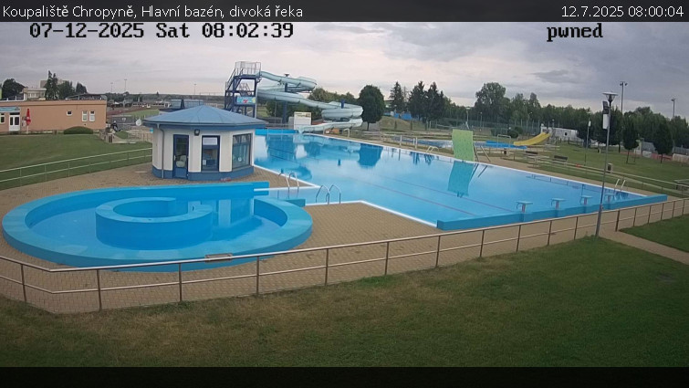 Koupaliště Chropyně - Hlavní bazén, divoká řeka - 12.7.2025 v 08:00 Koupaliště Chropyně - Hlavní bazén, divoká řeka - 12.7.2025 v 08:00