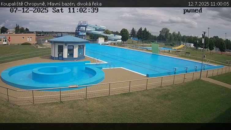Koupaliště Chropyně - Hlavní bazén, divoká řeka - 12.7.2025 v 11:00 Koupaliště Chropyně - Hlavní bazén, divoká řeka - 12.7.2025 v 11:00