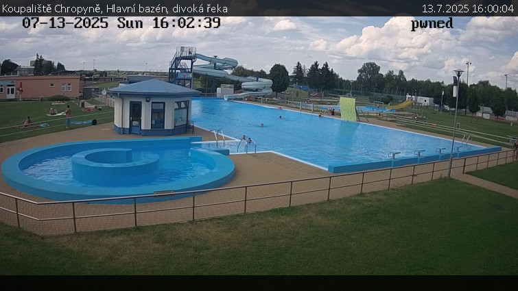 Koupaliště Chropyně - Hlavní bazén, divoká řeka - 13.7.2025 v 16:00 Koupaliště Chropyně - Hlavní bazén, divoká řeka - 13.7.2025 v 16:00