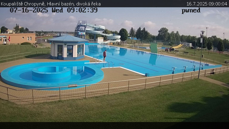 Koupaliště Chropyně - Hlavní bazén, divoká řeka - 16.7.2025 v 09:00 Koupaliště Chropyně - Hlavní bazén, divoká řeka - 16.7.2025 v 09:00