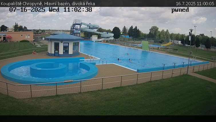 Koupaliště Chropyně - Hlavní bazén, divoká řeka - 16.7.2025 v 11:00 Koupaliště Chropyně - Hlavní bazén, divoká řeka - 16.7.2025 v 11:00