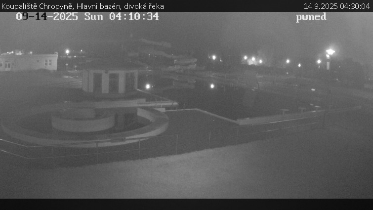 Koupaliště Chropyně - Hlavní bazén, divoká řeka - 14.9.2025 v 04:30 Koupaliště Chropyně - Hlavní bazén, divoká řeka - 14.9.2025 v 04:30